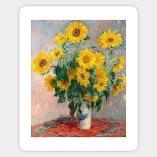 The famous Bouquet of Sunflowers still life painting (1881) Sticker